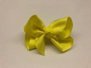 Très Chic Bow Barrettes - Lemon