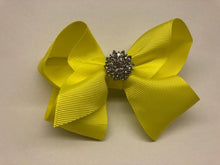 Load image into Gallery viewer, Très Chic Bow Barrettes - Lemon