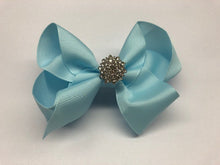 Load image into Gallery viewer, Très Chic Bow Barrettes - Light Blue