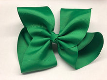 Load image into Gallery viewer, Très Chic Bow Barrettes - Emerald Green