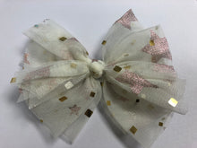 Load image into Gallery viewer, Metal Stars Bow Barrette