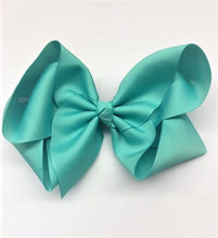 Load image into Gallery viewer, Très Chic Bow Barrettes - Aqua