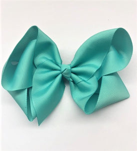 Très Chic Bow Barrettes - Aqua