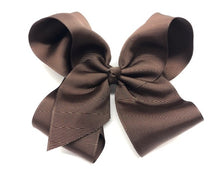 Load image into Gallery viewer, Très Chic Bow Barrettes - Chocolate