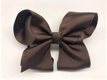 Load image into Gallery viewer, Très Chic Bow Barrettes - Chocolate