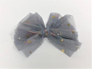 Metal Stars Bow Barrette