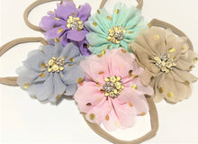 Load image into Gallery viewer, Chiffon Glitter Dot Headband